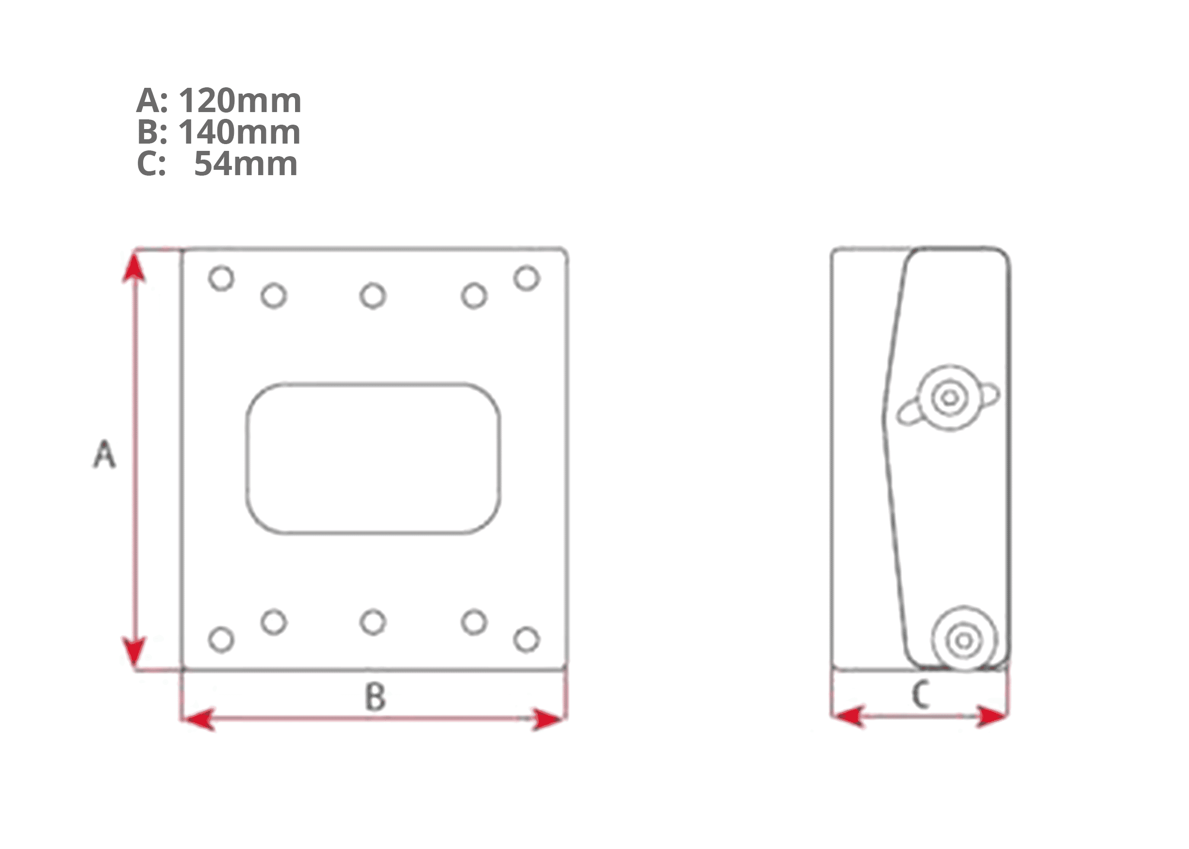 Low Profile Tilting Monitor Bracket upto 18kg 24 Inch