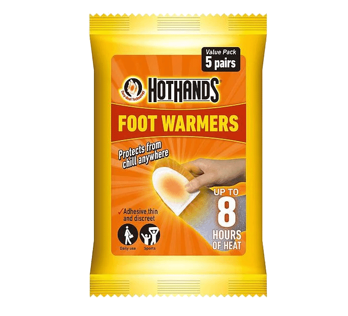 Hot Hands Pack of 5 Single Use 8 Hour Foot Warmers Connectec.uk
