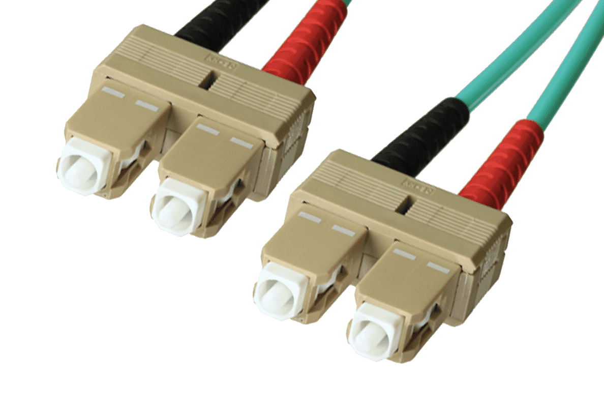 SC-SC LSOH Fibre patch cable multimode 50/125 µm OM3