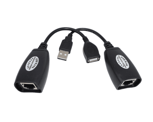 Passive USB Over Cat 5e/6 RJ45 Extender 45m