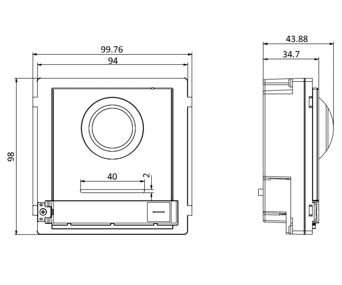 Hikvision DS-KD8003-IME1/NS IP Stainless Steel Video Intercom