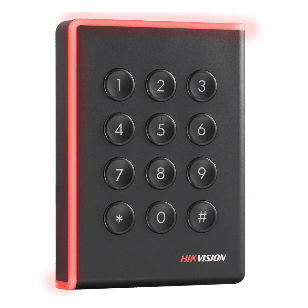Hikvision DS-K1108AMK Mifare Card Reader with Keypad | Connectec.uk