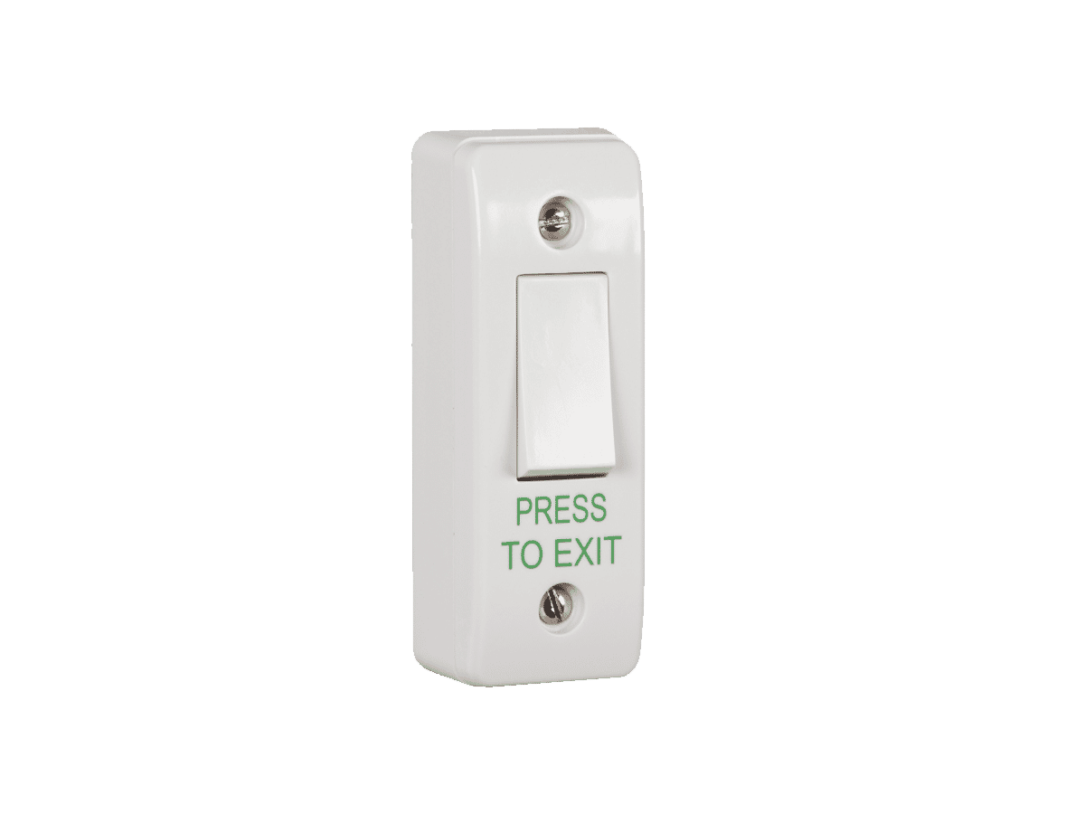 RGL EBLS/AP/PTE Narrow Push To Exit Light Switch Style Button