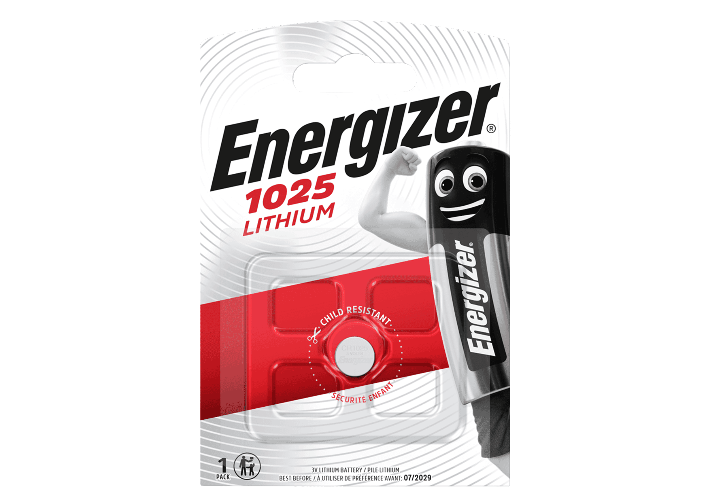 Energizer CR1025 Lithium Coin 3V Single Pack