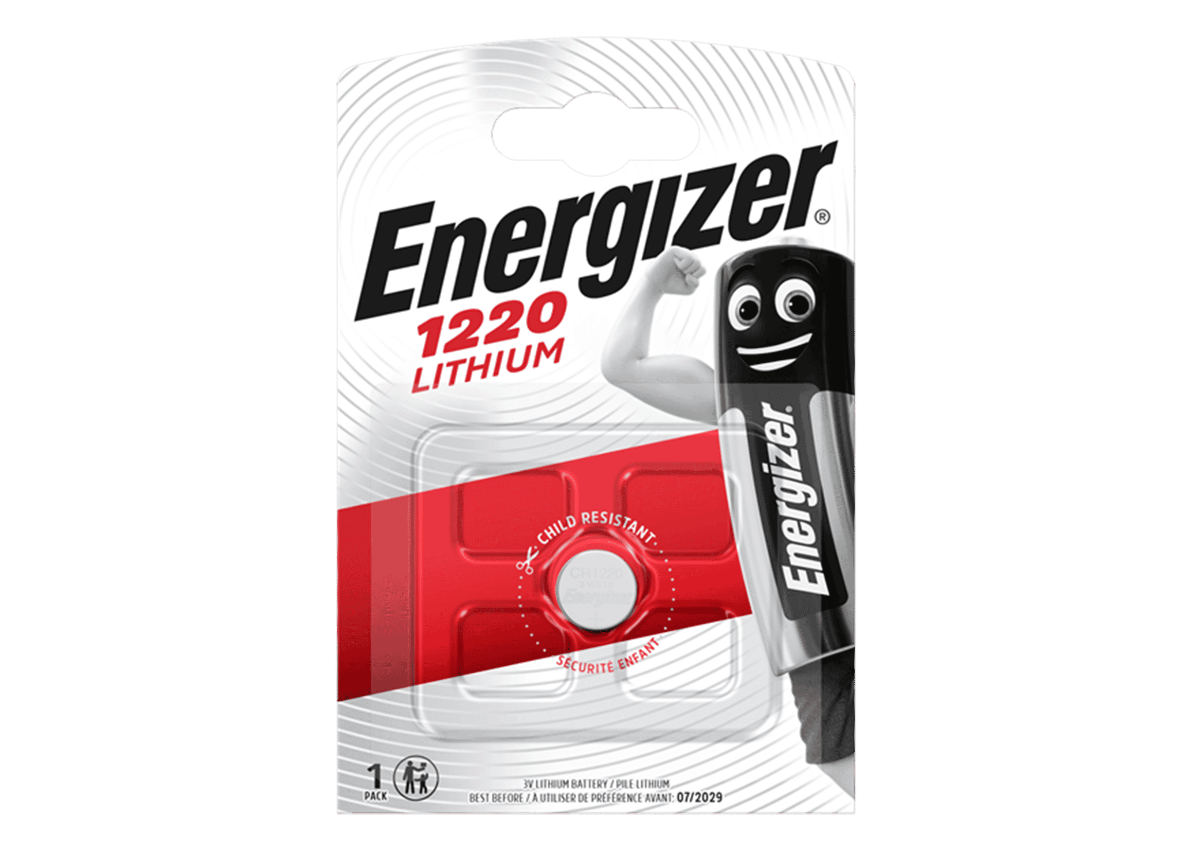 Energizer CR1220 3V Lithium Coin Batetry