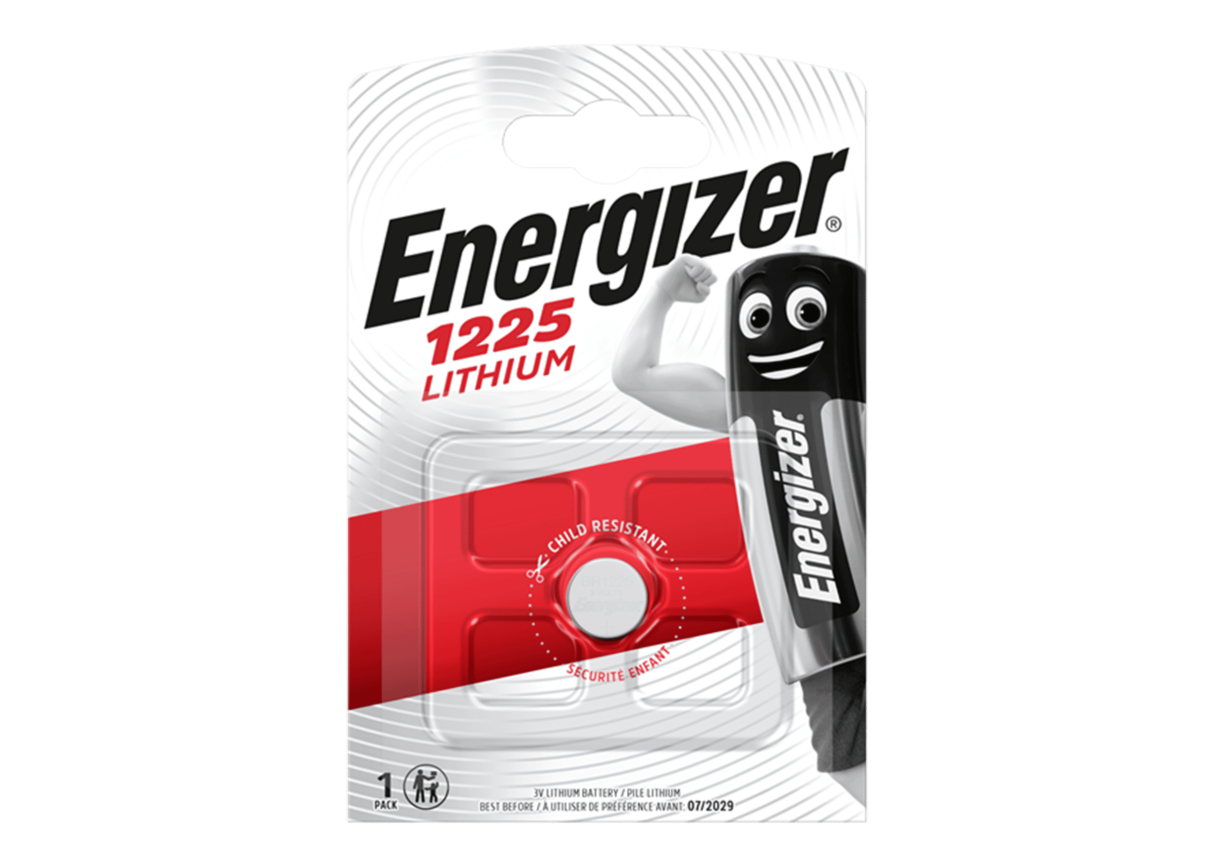 Energizer CR1225 Lithium Coin 3V Single Pack