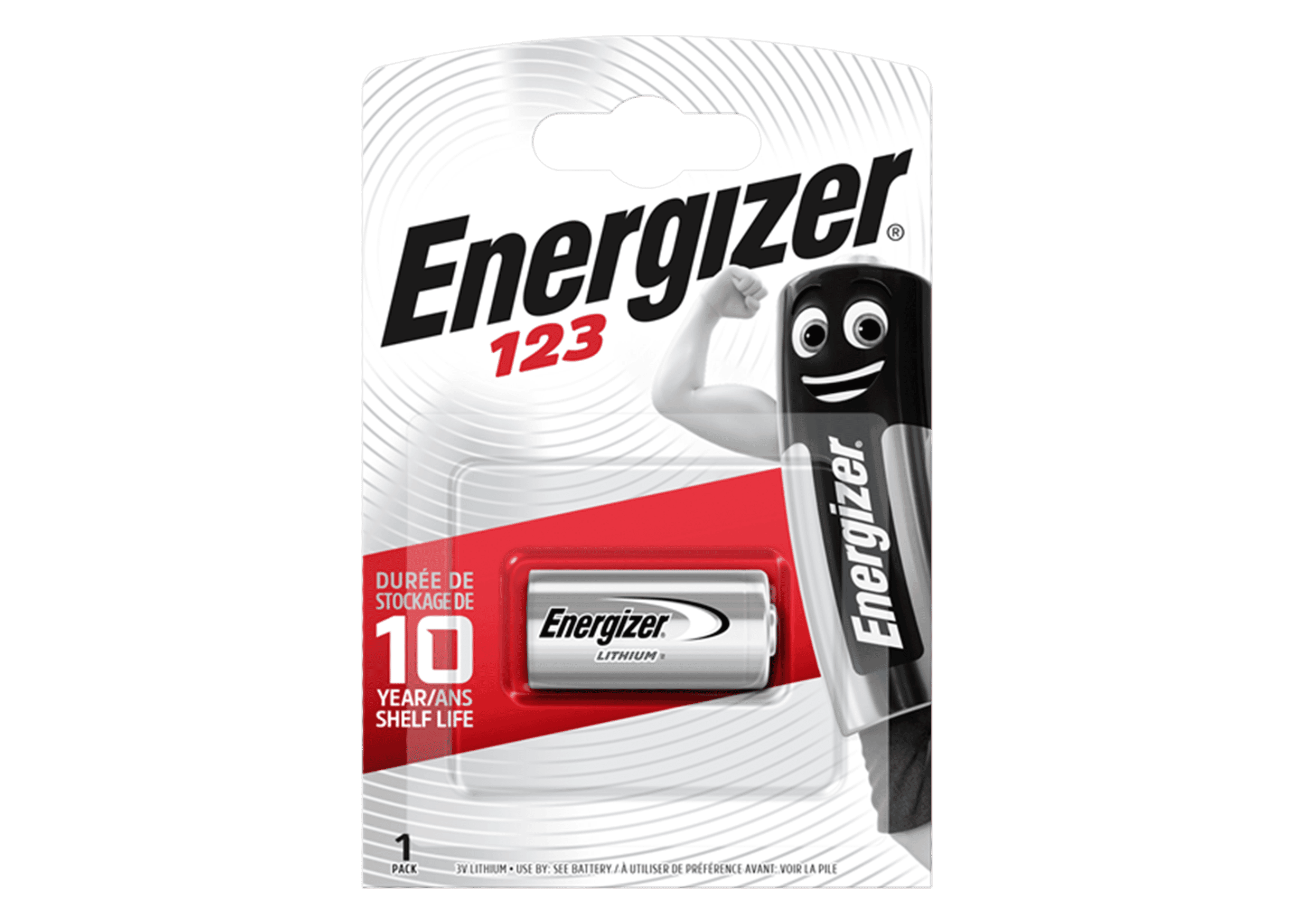 Energizer CR123 Lithium 3v Battery Single Pack