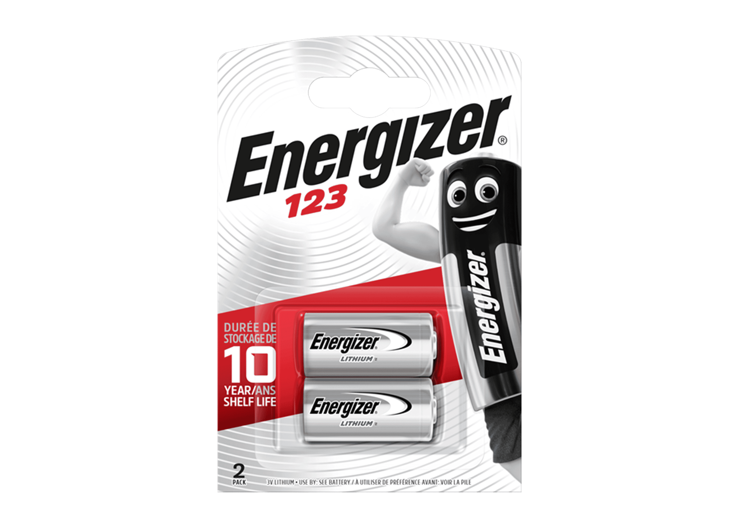 Energizer CR123 Lithium 3v Battery Twin Pack