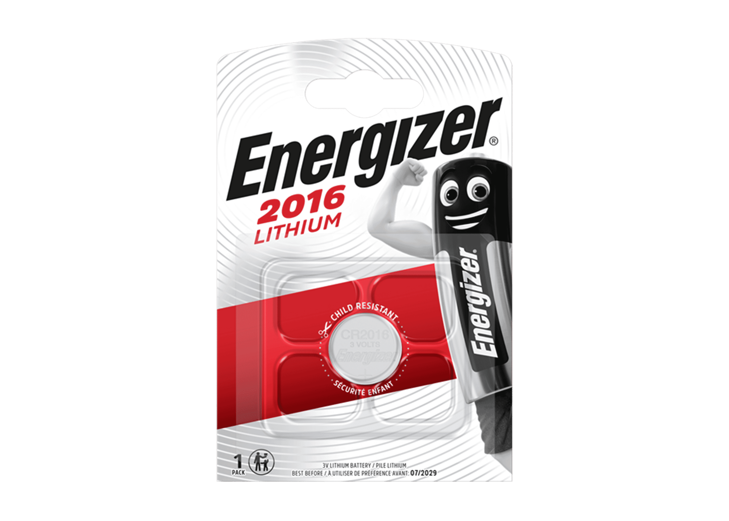 Energizer 2016 Lithium Coin 3v Battery Single Pack