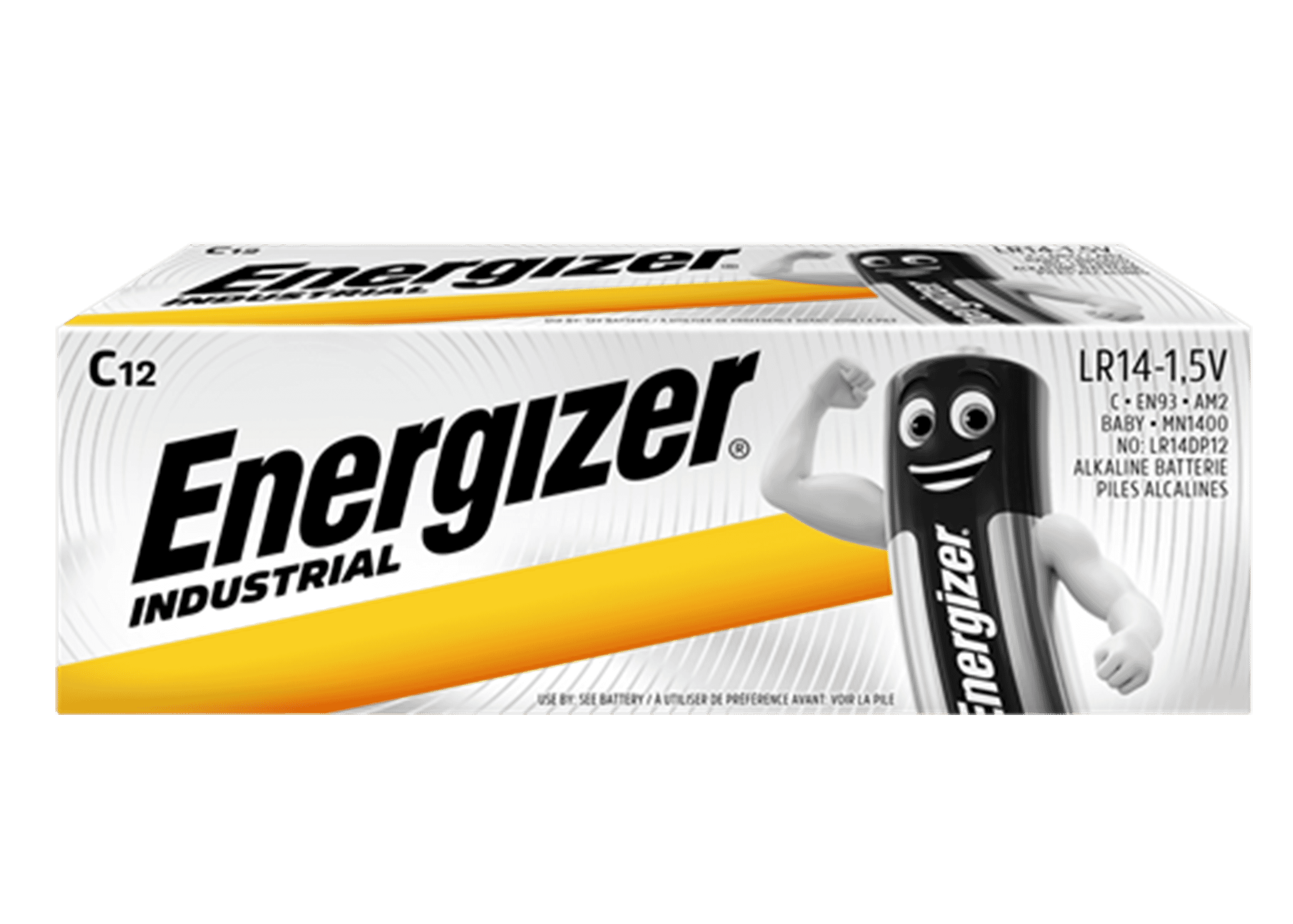 Energizer Industrial Alkaline C Batteries 12 Pack