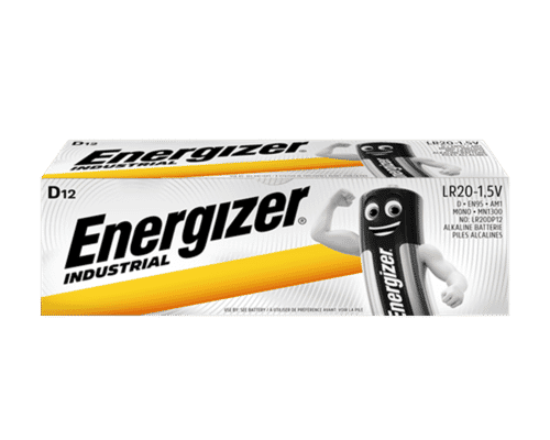 Energizer Industrial Alkaline D Batteries 12 Pack