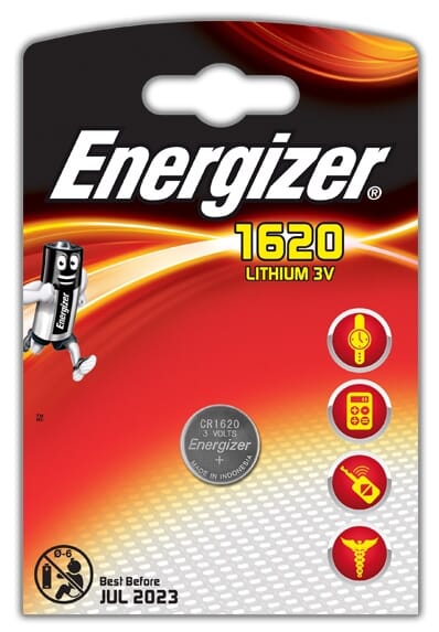 Energizer 1620 Lithium Coin 3v Battery Single Pack Connectec.uk
