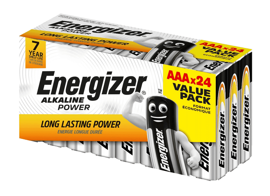 Energizer AAA LR03 Alkaline Power Batteries 24 Pack