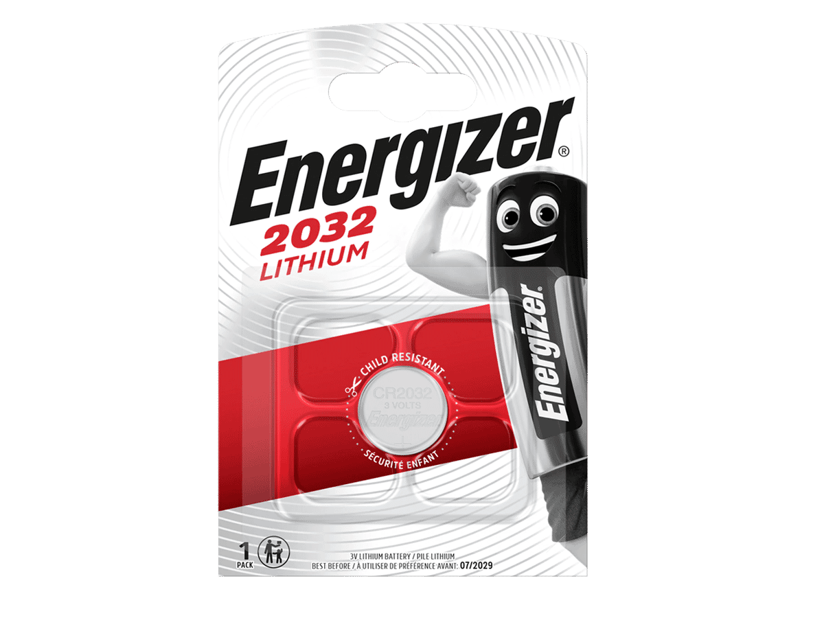 Energizer CR2032 Lithium Coin 3v Batteries Single Pack