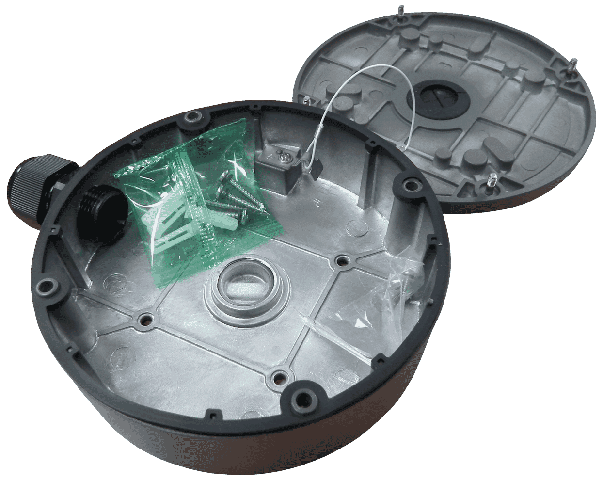 Hikvision DS-1280ZJ-M/GREY Junction Box in Grey