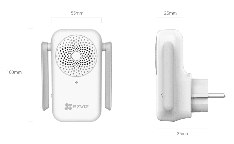 EZVIZ WiFi Chime for EZVIZ DB1 Series Smart Video Doorbells Connectec.uk
