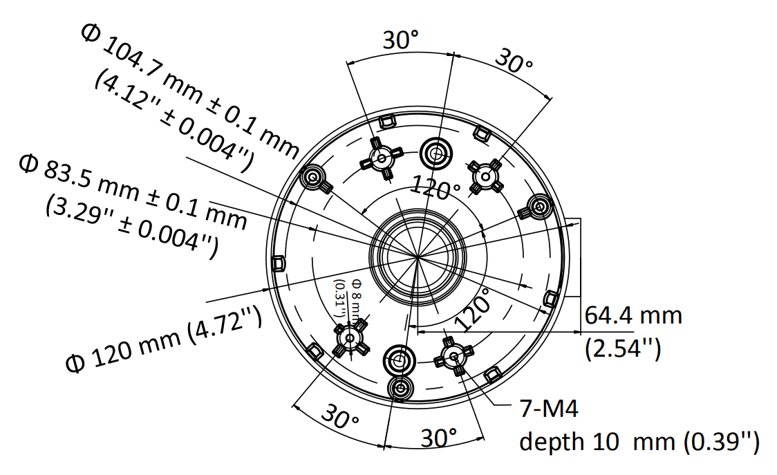 Hikvision DS1280ZJDM46/BLACK Junction Box Deep Base Connectec.uk
