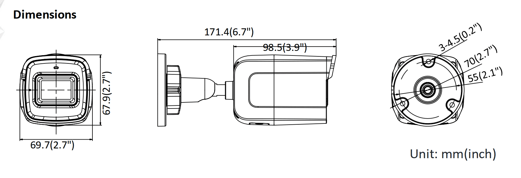 Hikvision DS-2CD2041G1-IDW1 4MP IP WiFi Bullet 2.8mm