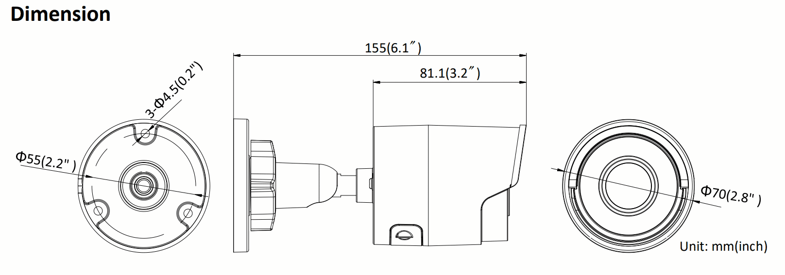 Hikvision DS-2CD2045FWD-I 4MP IP Low Light Bullet