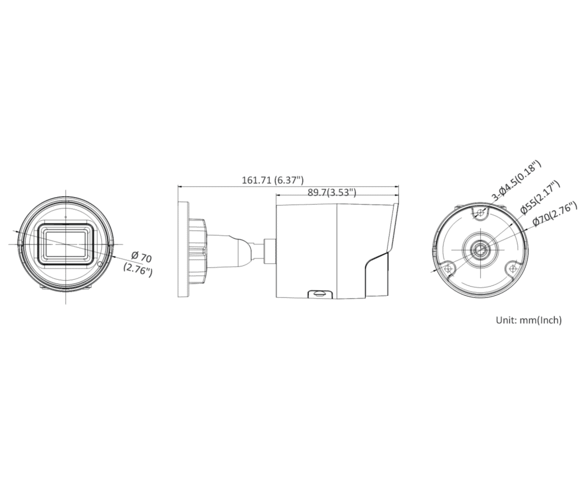 Hikvision DS-2CD2066G2-IU 6MP IP Acusense Mini Bullet 2.8mm