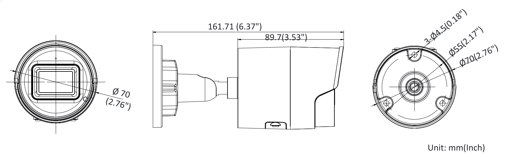 Hikvision DS-2CD2086G2-IU 8MP Mini Acusense Bullet 2.8mm