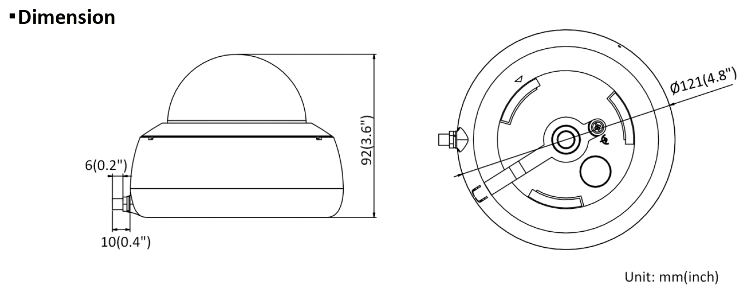 Hikvision DS-2CD2141G1-IDW1 4MP IP Mini WiFi Dome 2.8mm