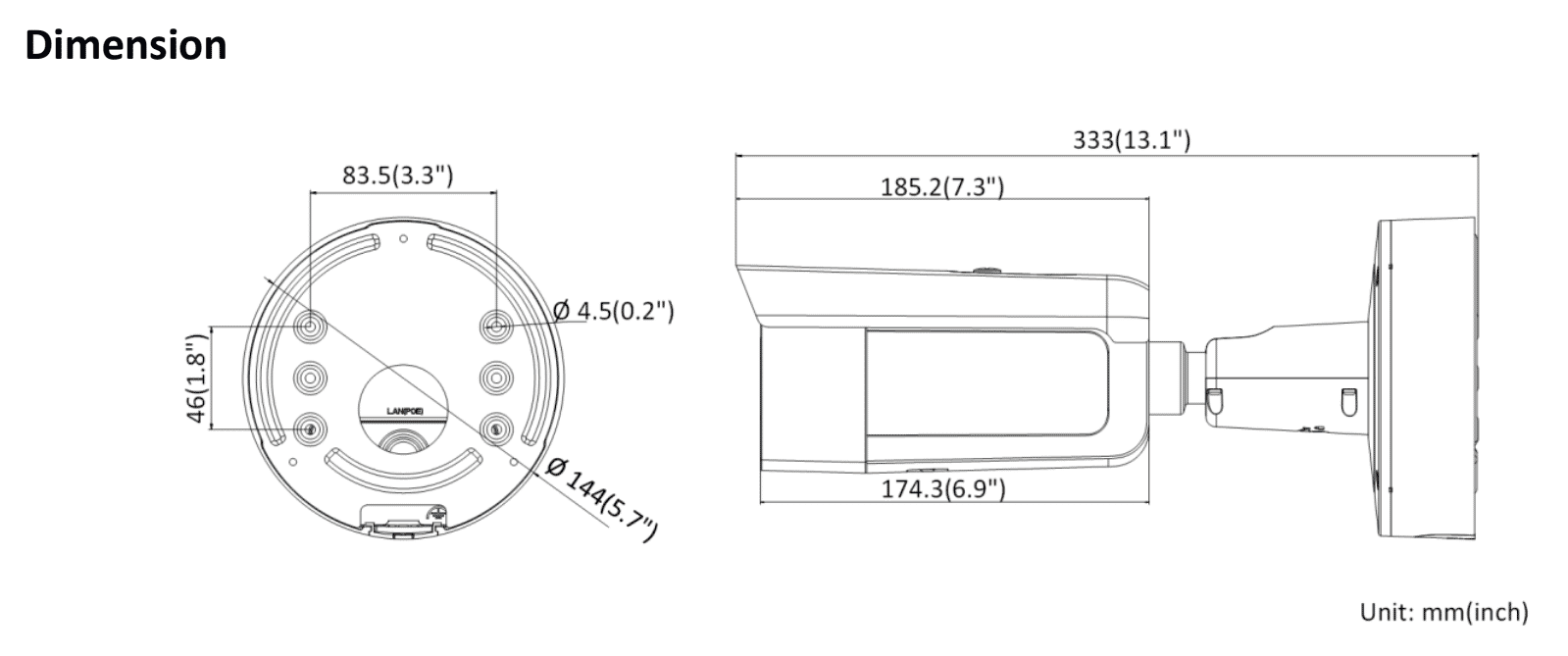 Hikvision DS-2CD2686G2-IZS 8MP 4K IP Acusense Bullet 2.8-12mm MFZ