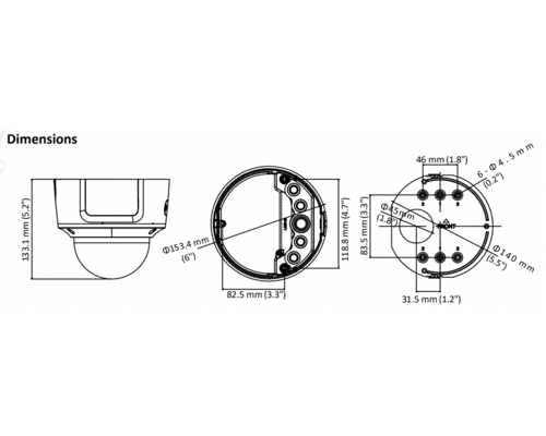 Hikvision DS-2CD2745FWD-IZS 4MP IP Low Light Dome 2.8-12mm MFZ