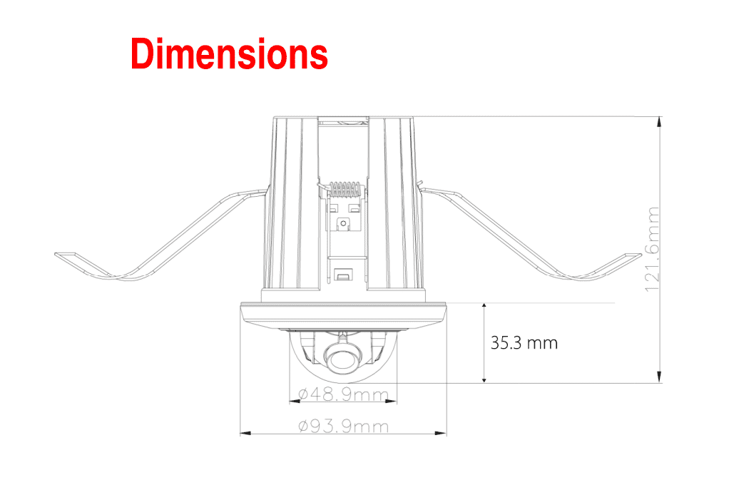 Hikvision DS-2CD2E20F 2MP IP Flush Mount Dome 4.0mm