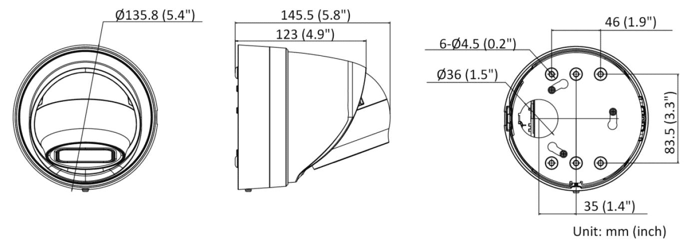 Hikvision DS-2CD2H86G2-IZS 8MP IP Acusense Turret 2.8-12mm MFZ