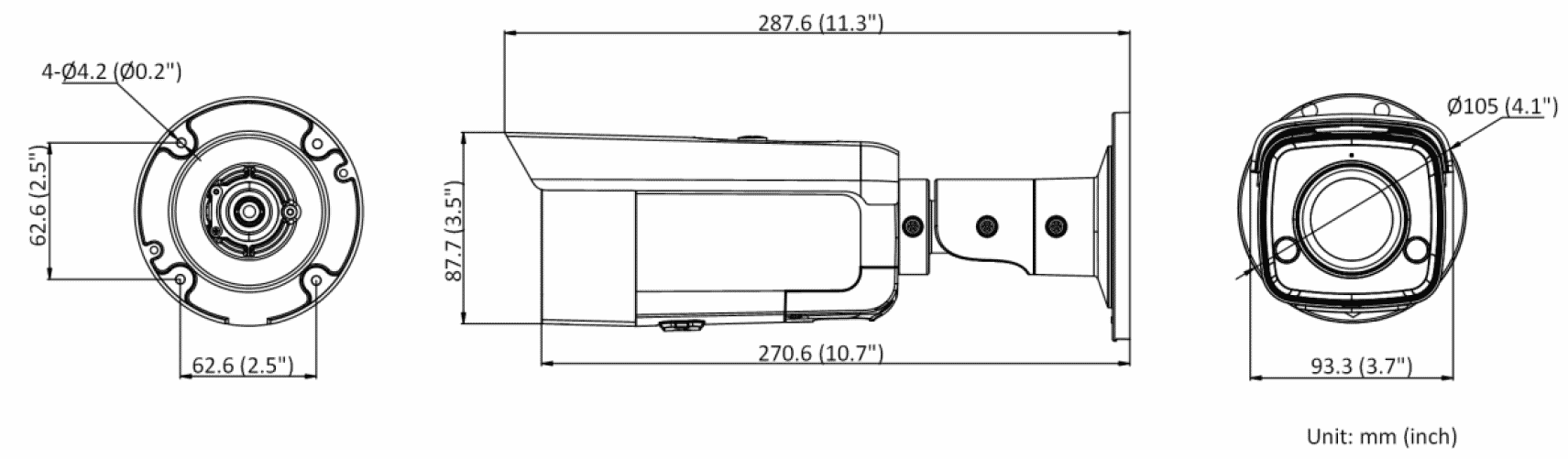Hikvision DS-2CD2T46G2-ISU/SL 4MP IP Acusense Bullet 2.8MM