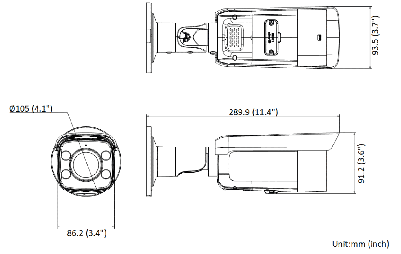 Hikvision DS-2CD2T87G2-LSU/SL 8MP 4K ColorVu Bullet Live Guard 4.0mm