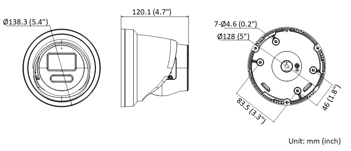 Hikvision DS-2CD3387G2-LSU 8MP 4K IP ColorVu Turret 2.8mm