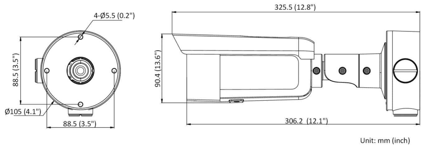 Hikvision DS-2CD3T86G2-4IS 8MP 4K IP Acusense Bullet 4.0mm