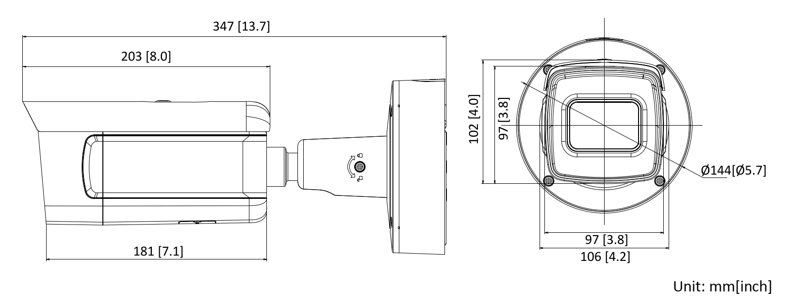 Hikvision DS-2CD5A85G0-IZS 8MP 4K IP Bullet 2.8-12 MFZ