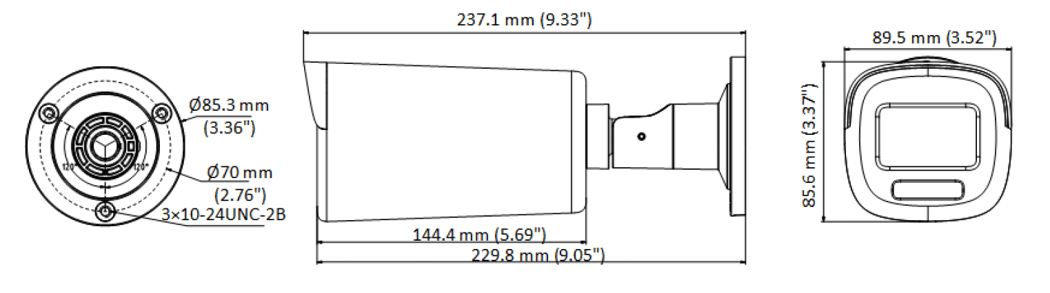 Hikvision DS-2CE19DF8T-AZE 2MP TVI ColorVu Bullet 2.8-12mm MFZ