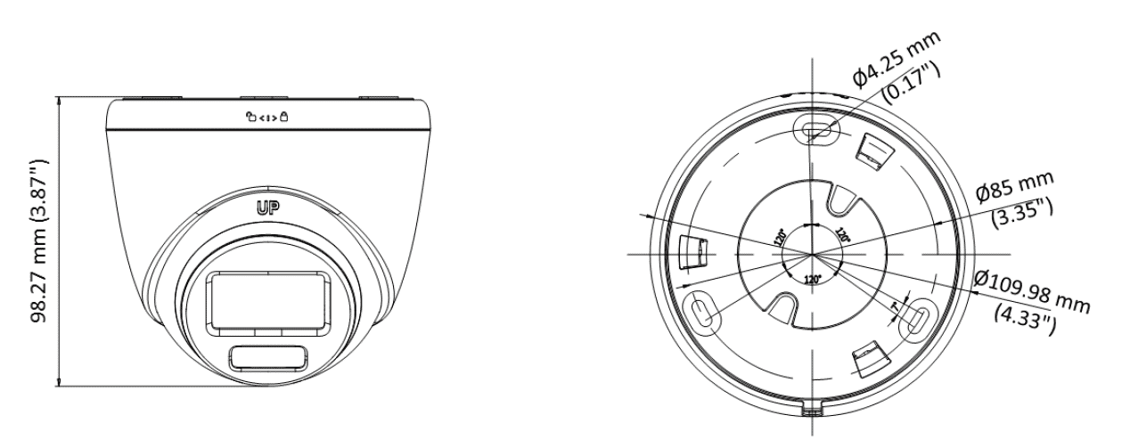 Hikvision DS-2CE72UF3T-E 8MP 4K TVI ColorVu PoC Turret Camera