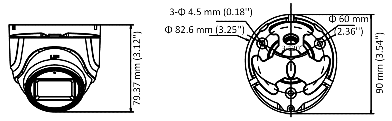 Hikvision DS-2CE76H0T-ITMFS 5MP TVI Mini Turret with Mic
