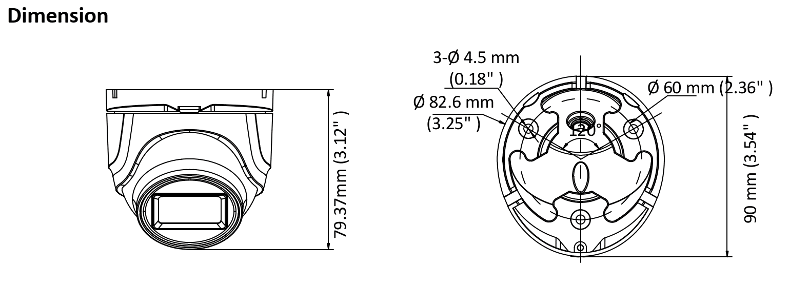 Hikvision DS-2CE76U1T-ITMF 8MP 4K TVI Mini Turret 2.8mm
