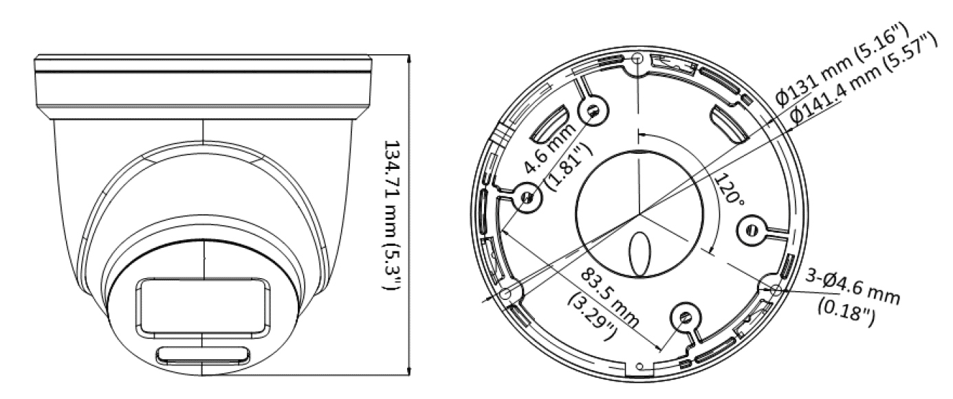Hikvision DS-2CE79DF8T-AZE 2MP TVI ColorVu Turret 2.8-12mm MFZ