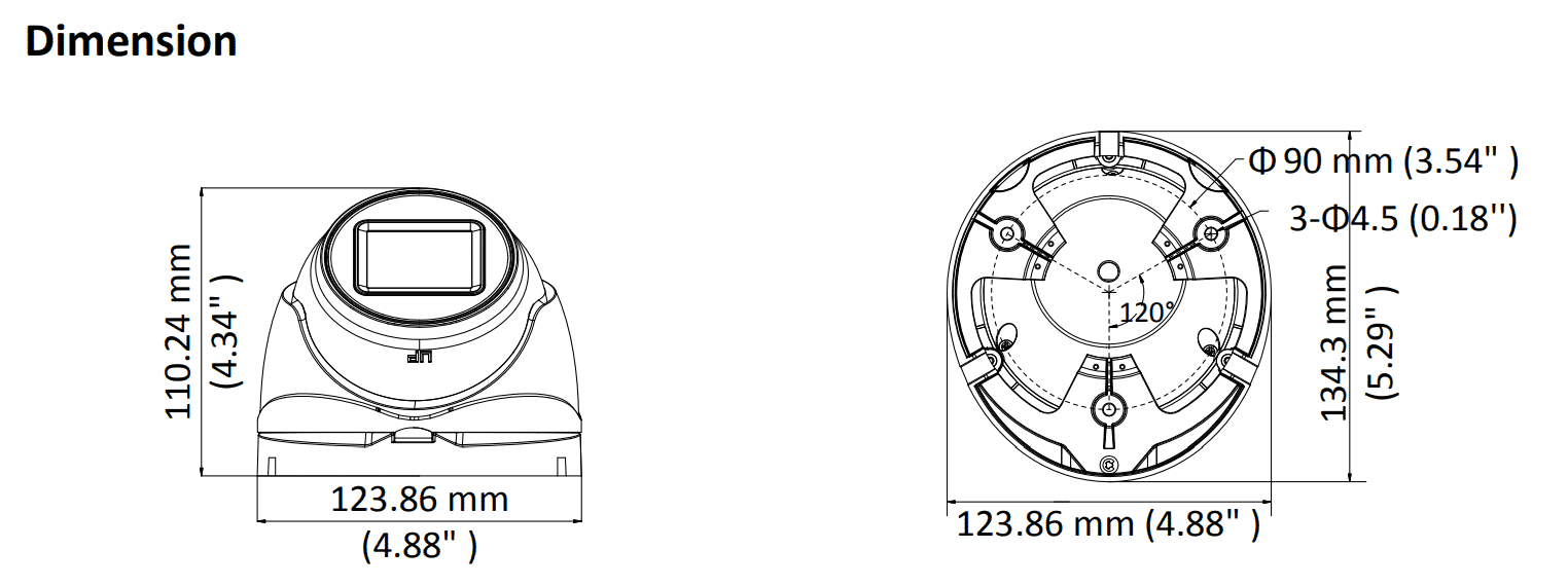 Hikvision DS-2CE79H8T-AIT3ZF 5MP TVI Low Light Turret MFZ