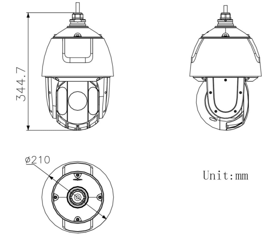 Hikvision DS-2DE5425IW-AE(T5) 4MP IP Acusense PTZ 25x Zoom