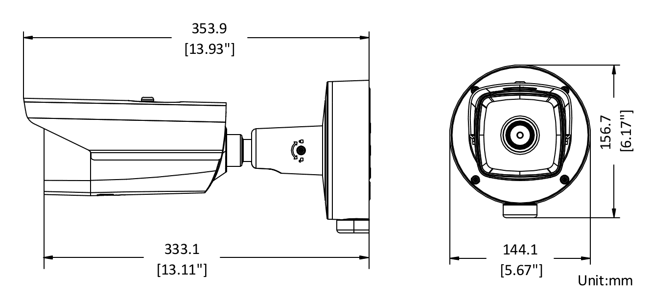 Hikvision DS-2TD2137-10/PI Thermal Fire Detection Bullet Camera 9.7mm