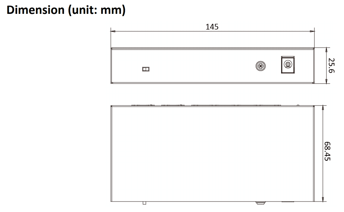 Hikvision DS-3E0106HP-E 6 Port POE Switch with Dual Up-link
