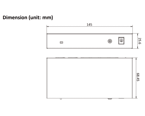 Hikvision DS-3E0106HP-E 6 Port POE Switch with Dual Up-link