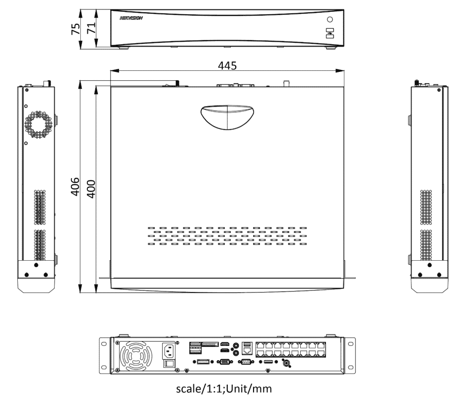 Hikvision IDS-7716NXI-I4/16P/X 16ch Face Recognition 4K NVR With16 PoE ...