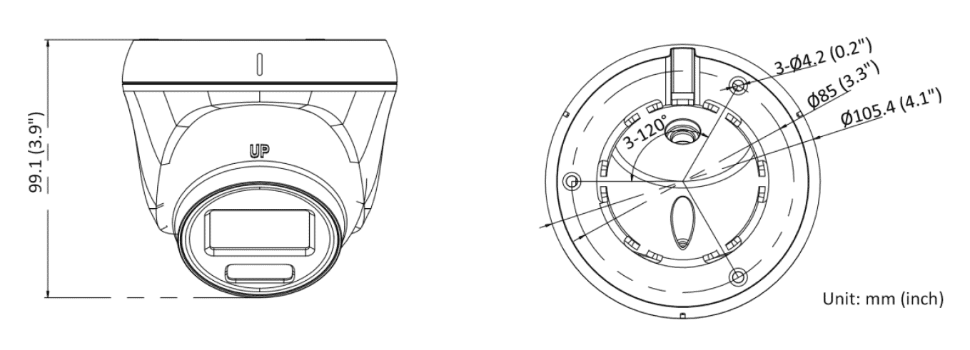 HiLook IPC-T229H 2MP IP ColorVu Lite PoE Turret 2.8mm