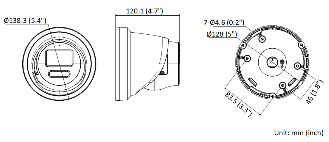 Hikvision DS-2CD2387G2-LU 8MP 4K IP Colorvu Acusense Turret 2.8mm