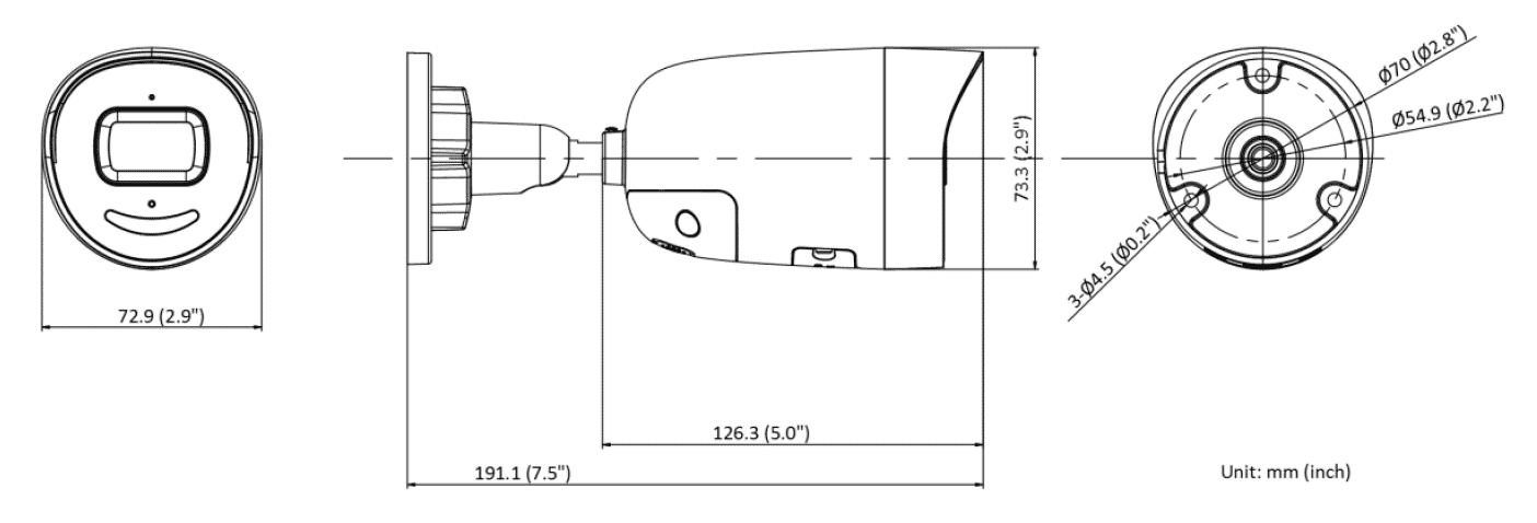 Hikvision DS-2CD2046G2-IU 4MP IP Acusense Mini Bullet 2.8mm