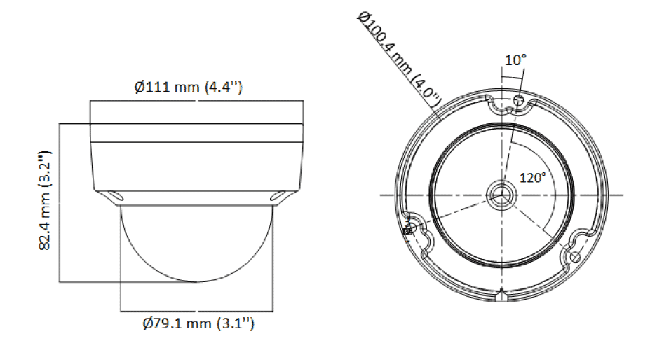 Hikvision DS-2CE57H0T-VPITE 5MP TVI PoC Dome 2.8mm